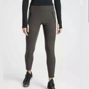 Athleta Gray Headlands Hybrid Moto Tight size 4 Tall